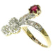 Bague 50 Bague avec diamants et rubis 58 Facettes 16077-0041