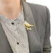 Brooch Boucheron brooch, "Bird on its branch", yellow gold, platinum. 58 Facettes 32532