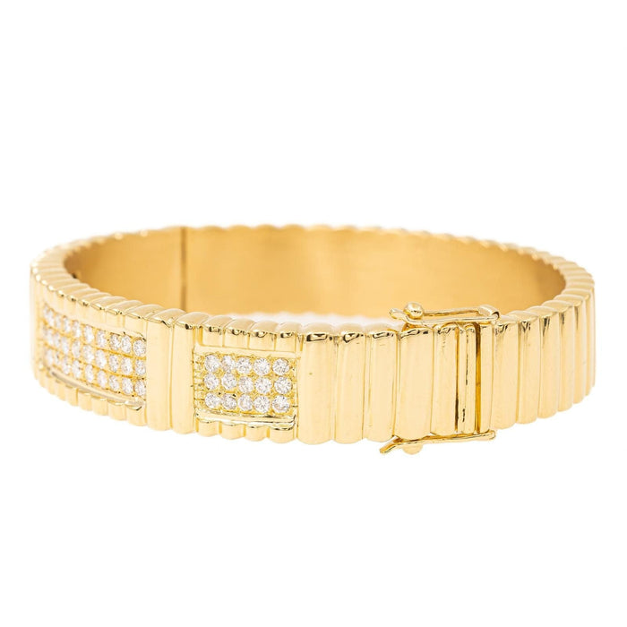 Bracelet Bracelet Manchette Or jaune Diamant 58 Facettes 1718909CN