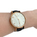 Jaeger Lecoultre watch in pink gold, leather strap. 58 Facettes 31470