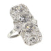 Ring 49 Art Deco Diamond Engagement Ring 58 Facettes 22196-0155