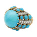 Parure Cartier Paris earrings, turquoise and diamonds. 58 Facettes 30646/30347