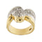 Bague 59 Bagues ruban 2 ors diamants 58 Facettes 14836
