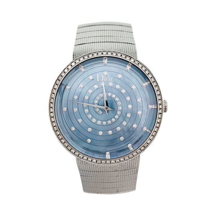 Montre Montre Dior, "La D de Dior", acier, nacre, diamants. 58 Facettes 30996