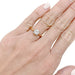 Bague 52 Solitaire diamant 1,03 carats deux ors. 58 Facettes 31526