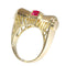 Bague 56 Bague vintage or, rubis 58 Facettes 22349-0250