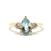 Ring Aquamarine diamond ring yellow gold 58 Facettes