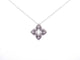 Collier collier roberto  pendentif flower en or blanc 18k 3.4gr 4 diamants 58 Facettes 249469