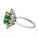 Ring 57 Marguerite Ring White gold Emerald 58 Facettes 2735889CN