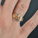 Bague 55 Bague ancienne de sentiment or rose 58 Facettes 22-271