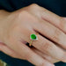 Ring Yellow gold pear diopside diamond ring 58 Facettes