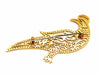 Peacock Brooch Yellow Gold Diamond 58 Facettes 1186435CN