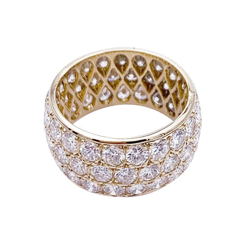 Bague 52 Bague bandeau, or jaune, diamants. 58 Facettes 32743
