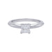 Bague 49 Bague Tiffany&Co. en platine, diamant taille princesse. 58 Facettes 32376
