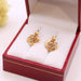Dormeuse earrings in yellow gold 58 Facettes