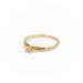 Ring 54 Solitaire Ring Yellow Gold Diamond 58 Facettes 1660416CN