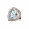 Bague 52 Bague Platine Aigue-marine Diamants 58 Facettes 24749