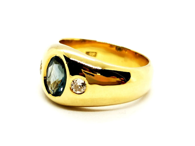 Bague 56 Bague Or jaune Saphir 58 Facettes 1186465CN