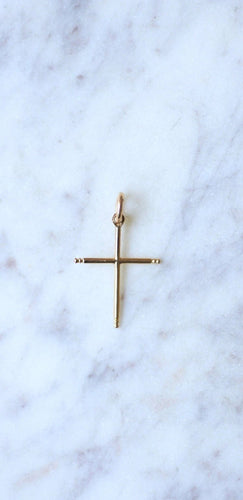 Pendentif Pendentif croix ancienne or 58 Facettes
