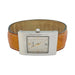 Boucheron watch, "Reflet", in steel on leather strap. 58 Facettes 31817