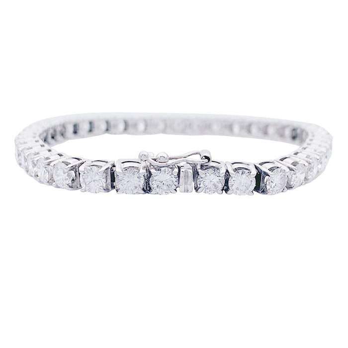 Bracelet Bracelet ligne diamants en or blanc. 58 Facettes 33128