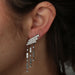 Earrings White gold diamond and baguette earrings 58 Facettes