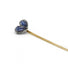 Brooch Length: 6.8 cm / Yellow / 750 Gold Tie pin Sapphire and diamonds 58 Facettes 170050SP