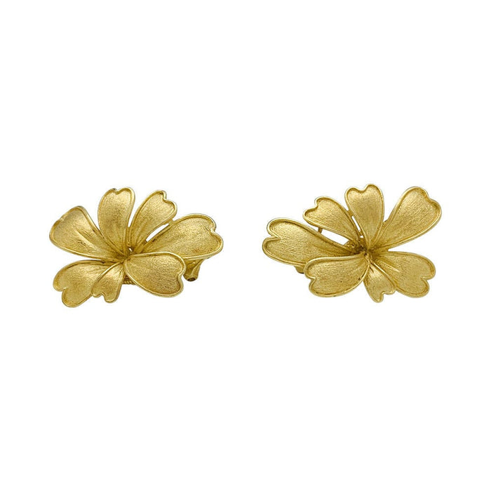 Boucles d'oreilles Boucles d'oreilles, "Feuillage", or jaune. 58 Facettes 31273