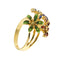 Bague 49 Bague fleurs émaillées 58 Facettes 32423