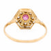 Bague 58 Bague Or jaune Saphir rose 58 Facettes 2419119CN