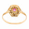 Bague 58 Bague Or jaune Saphir rose 58 Facettes 2419119CN