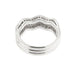 Bague 54 Bague zigzag Or blanc Diamants 58 Facettes 11598