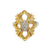 Ring Buccellati ring, "Opera", two golds and diamonds. 58 Facettes 30737