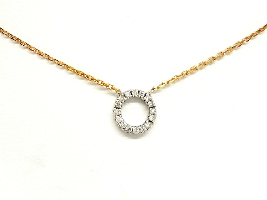 Collier Collier Or rose Diamant 58 Facettes 579192RV