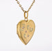 Old heart medallion pendant with fine pearls in yellow gold and green gold 58 Facettes 21-783