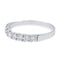 Bague 55.5 Bague Demi alliance Or blanc Diamant 58 Facettes 2090638CN