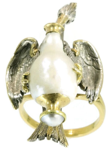 Bague 54 Bague or jaune, argent 58 Facettes 09357-4261