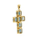 Pendant Cross pendant with topaz 58 Facettes 33600