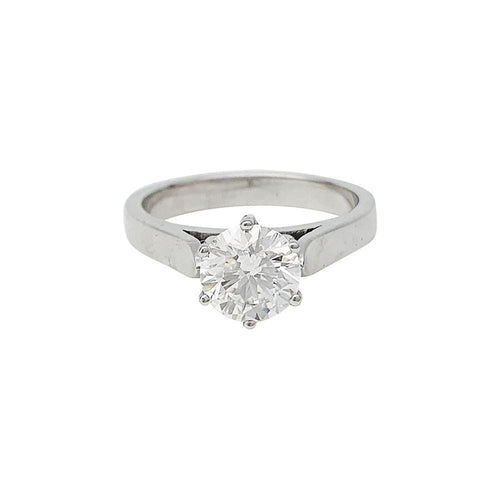 Bague 57 Bague diamant 1,59 carat, or blanc. 58 Facettes 30745