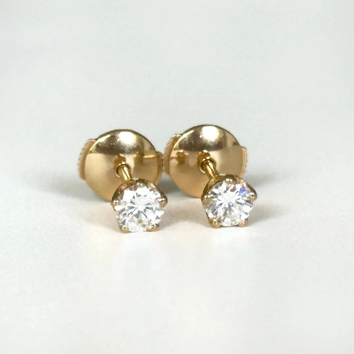 Boucles d'oreilles Puces diamants 0,60 ct 58 Facettes 260