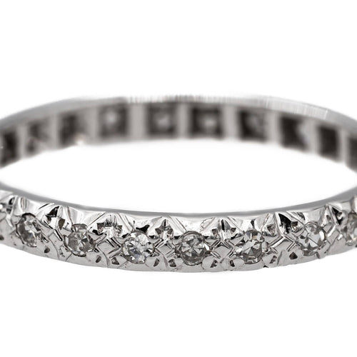 Bague 57 Bague Alliance Or blanc Diamant 58 Facettes 2745918CN