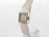Vintage watch EBEL square watch in 18k white gold and 0.4ct diamonds mechanical 58 Facettes 250142