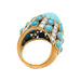 Boucles d'oreilles Parure Cartier Paris, turquoises et diamants. 58 Facettes 30646/30347