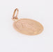 Old pink gold medal pendant Miraculous Virgin 58 Facettes 07-130A