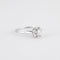 Bague 57 Solitaire en or gris, diamant 58 Facettes