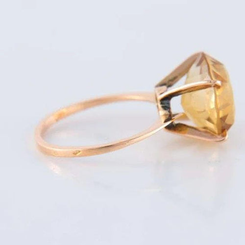 Bague Bague Citrine ronde 58 Facettes