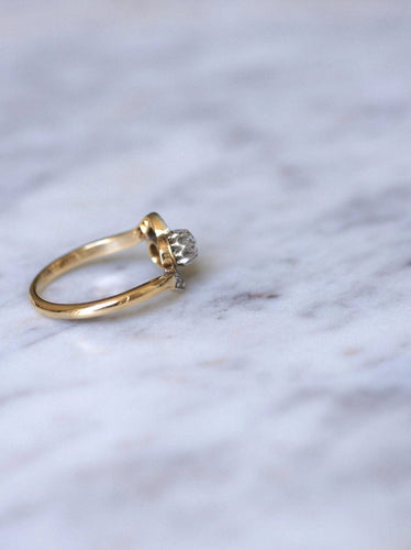 Bague Toi et Moi or et diamants 58 Facettes