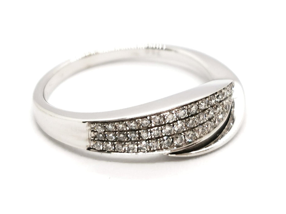 Bague 52 Bague Or blanc Diamant 58 Facettes 1641622CN