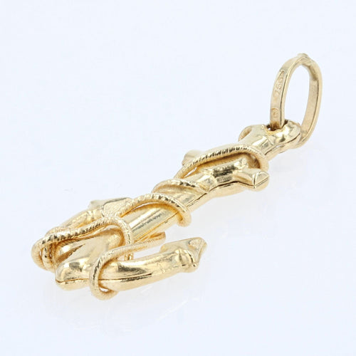 Pendentif Pendentif or jaune ancre de marine 58 Facettes CVP26