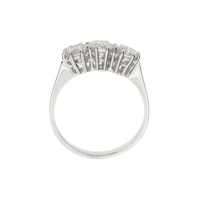 Bague 51 Bague trilogie Or blanc Diamants 58 Facettes 35813